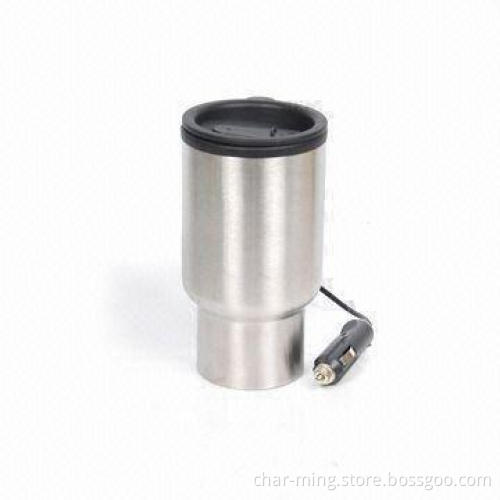 Car Electronic Pot with 14oz Capacity, Made of Stainless Steel Outside and Plastic Inside